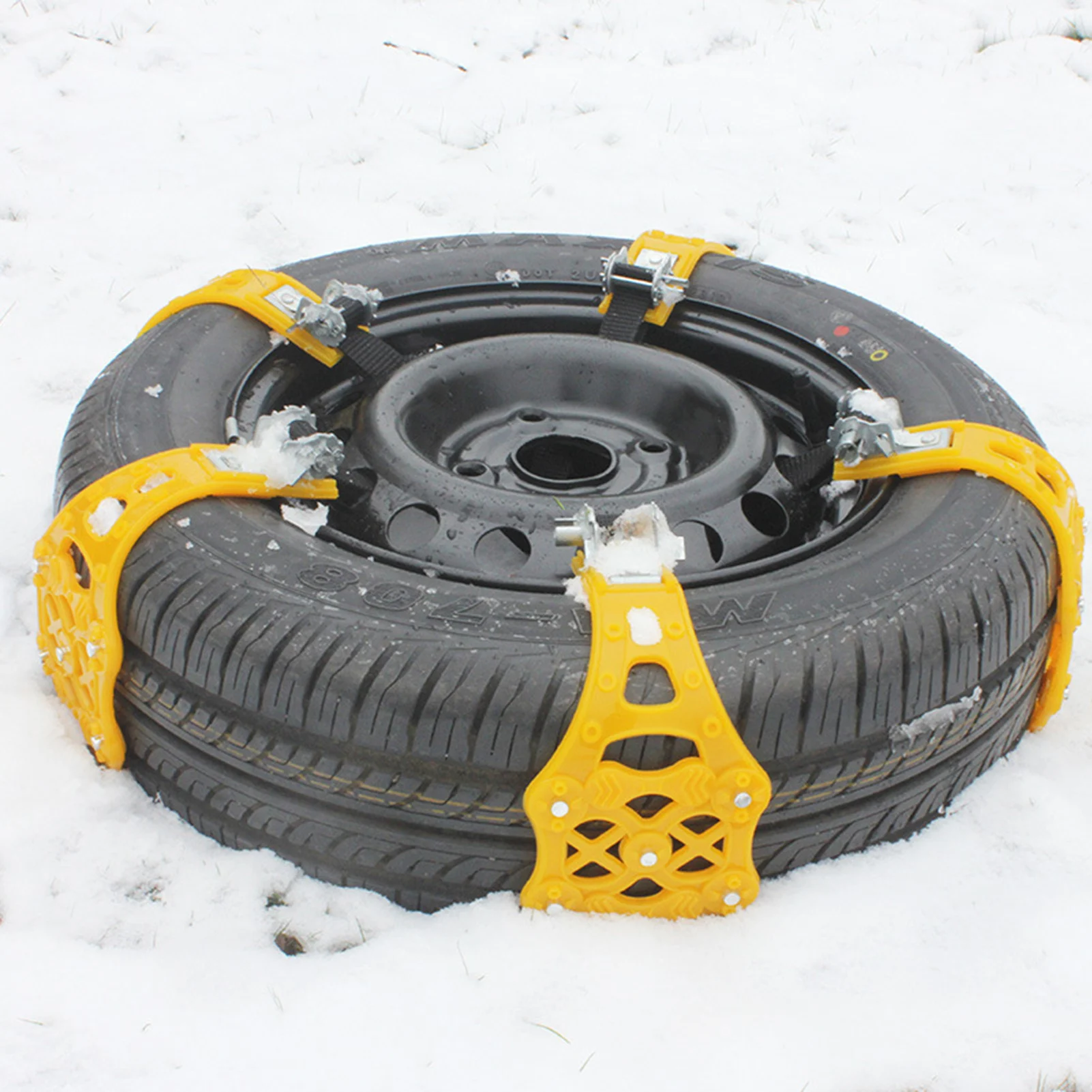 

Противоскользящая аварийная цепь для тяги шин, универсальные противоскользящие ремни для снежных шин, утолщенный ТПУ, легко устанавливает...