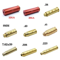 new red dot laser brass boresight cal cartridge bore sighter for scope hunting adjustment 12ga 20ga 223 7 62 9mm 308