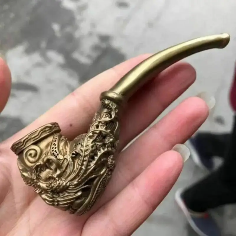 

Retro Faucet Cigarette Holder Copper Pipe Antique Collection Gift