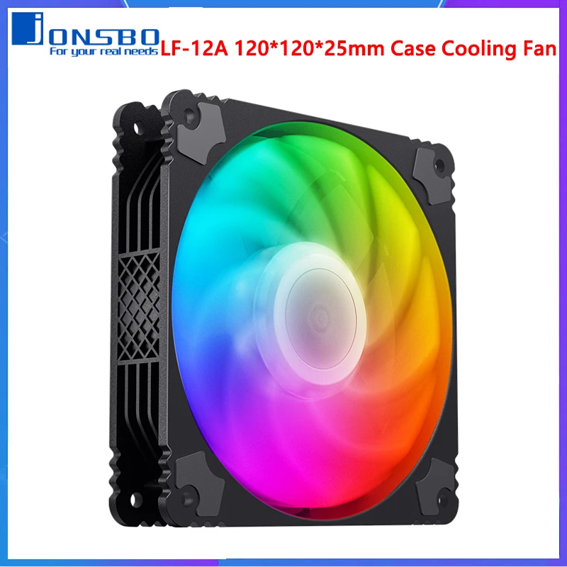 

JONSBO LF-12A 120mm Computer Case Cooling Fan 5V 3PIN ARGB Motherboard AURA SYNC CPU Cooler Fan