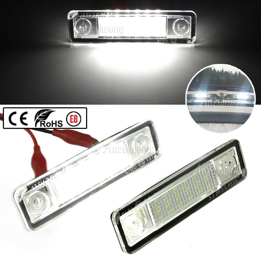 

2Pcs Canbus LED Lamp 12V White Number License Plate Lights For Opel Astra F G Omega Zafira Signum Corsa B Vectra B Accessories