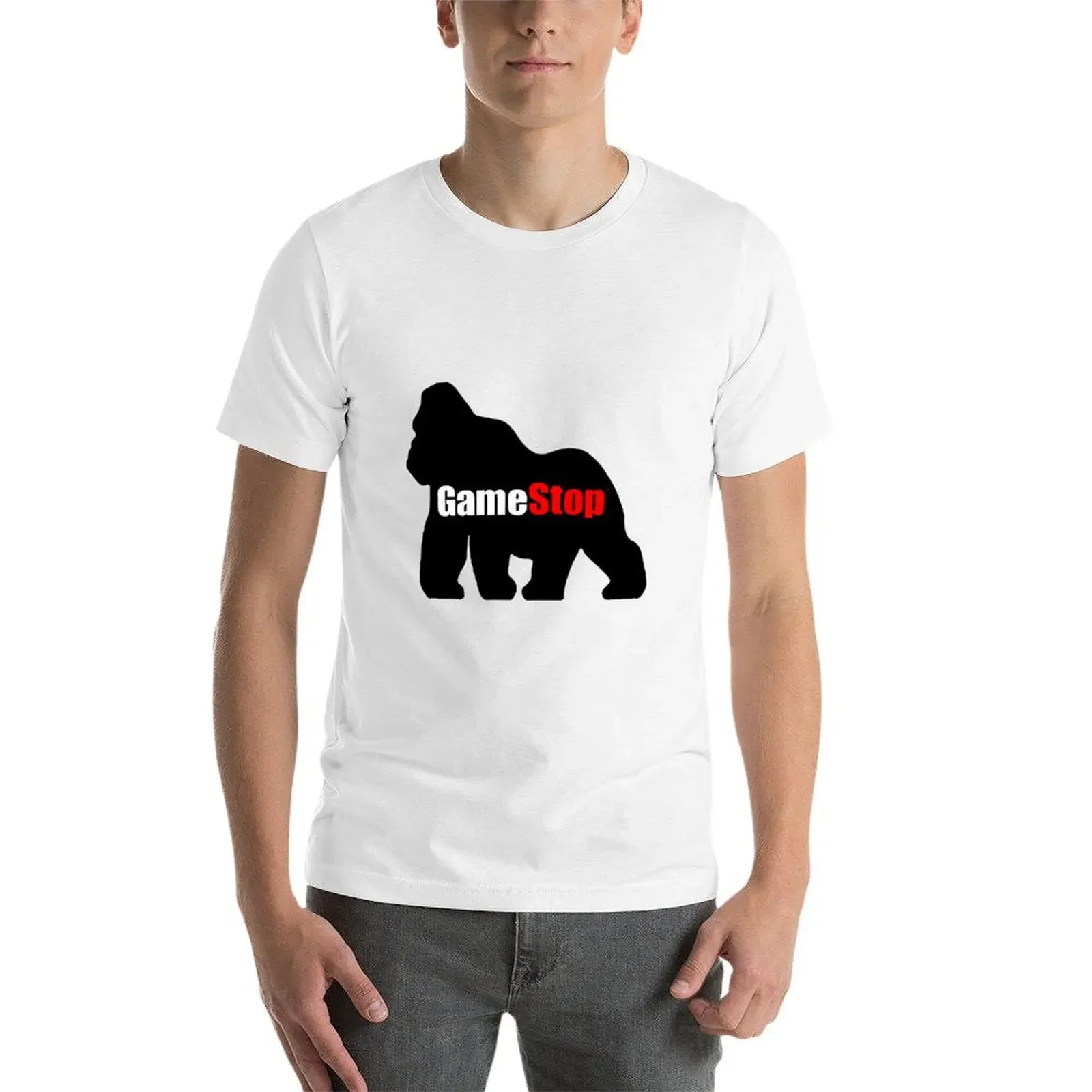 Футболка GameStop Ape футболка с рисунком аниме большие и высокие футболки для мужчин |