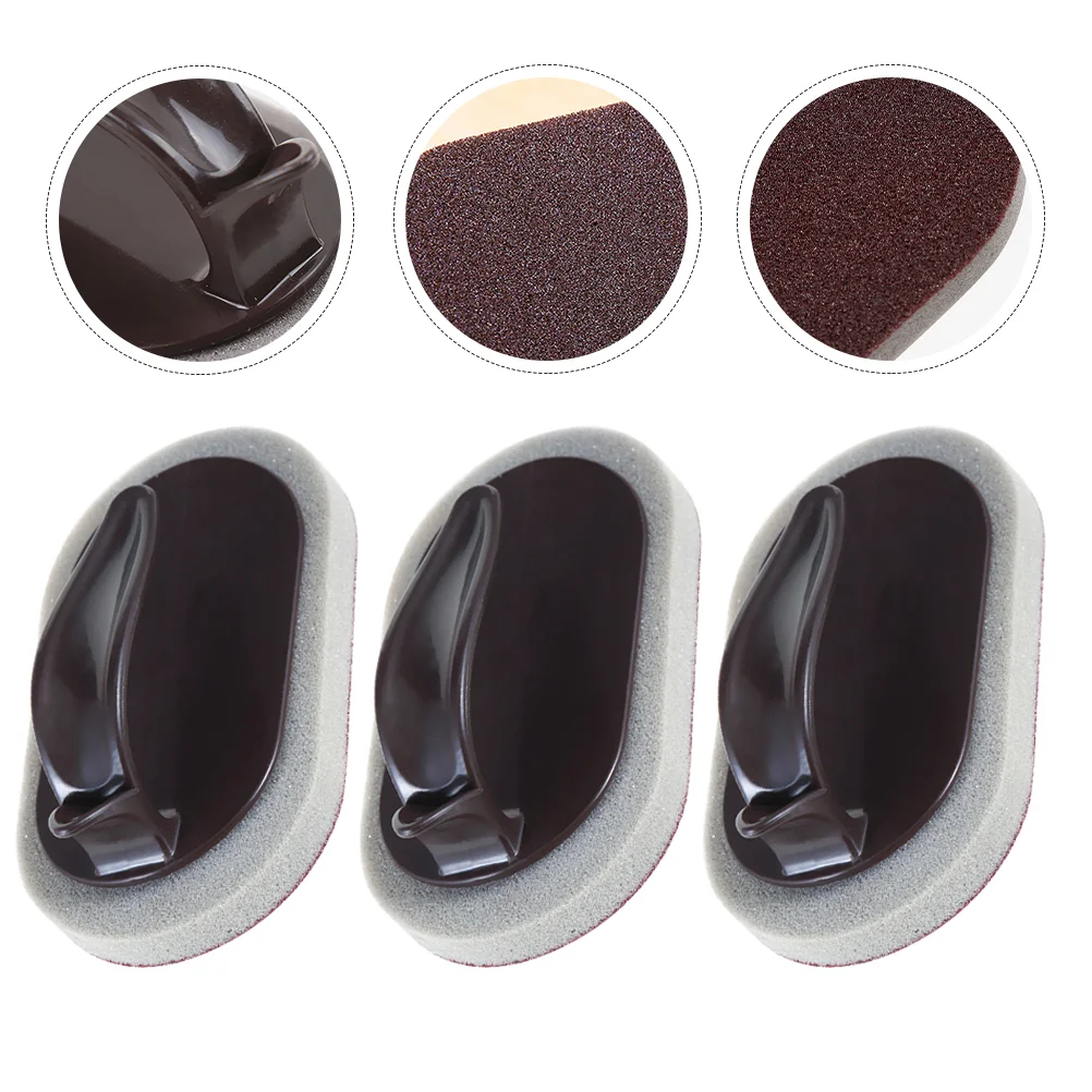 

Cleaning Sponge Scrubber Eraser Brush Rust Pot Kitchen Sponges Carborundum Scouring Pads Handle Scrub Sink Grit Tool