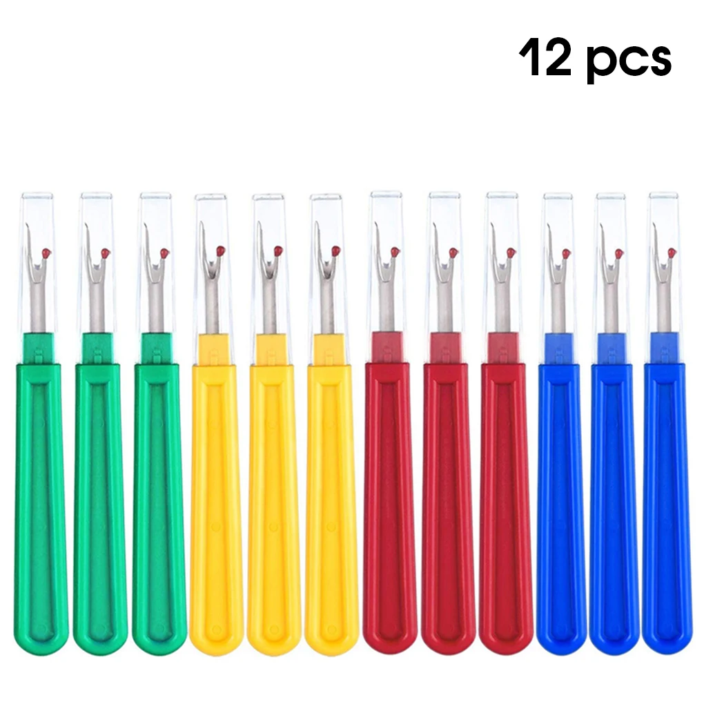 

12 Pieces Stitch Remover Portable Sewing Thread Removal Tools DIY Clothing Mini Buttonholes Quilting Yarn Handcrafted
