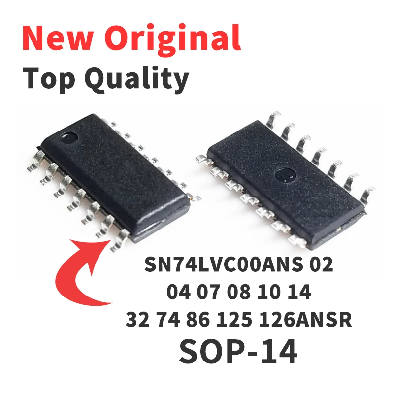 

Чип SN74LVC00ANS SN74LVC 02 04 07 08 10 14 32 74 86 125 ANSR 126ANSR SOP14 IC, новый оригинальный, 5 шт.