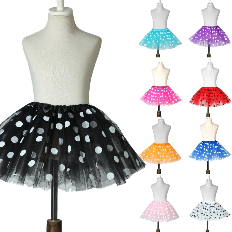 

Y3NF Child Kid Girls Ballet Skirts Elastic 3 Layers Mesh Tutu Dancing Dress