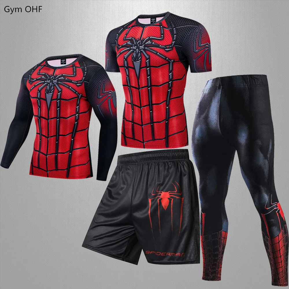 

рашгард мужской Мужская спортивная одежда Ropa Deportiva Hombre Camisetas, спортивный костюм, спортивная одежда для спортзала, компрессионная одежда, ком...