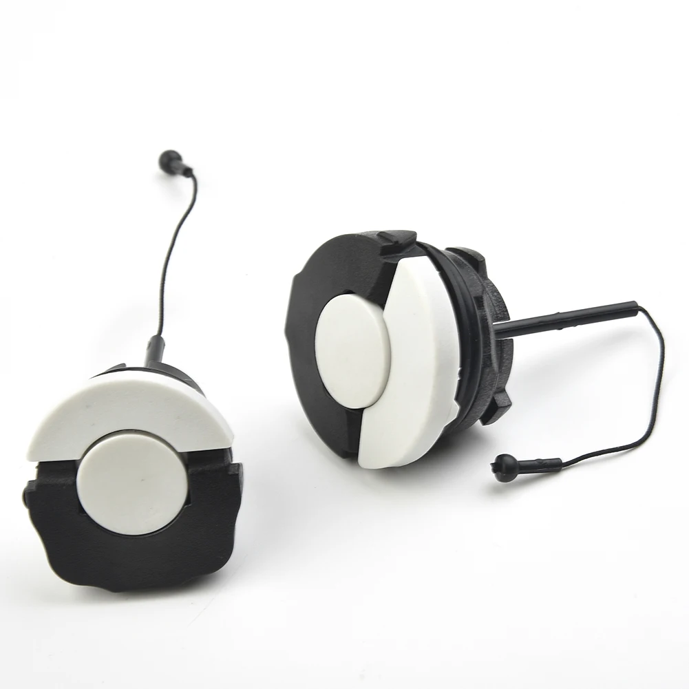 

2pcs/Set Black & White Plastic Fuel Cap Oil Cap Garden Power Tools Accessories Lawn Mower Replacement Parts For MS181 M 60 MS381