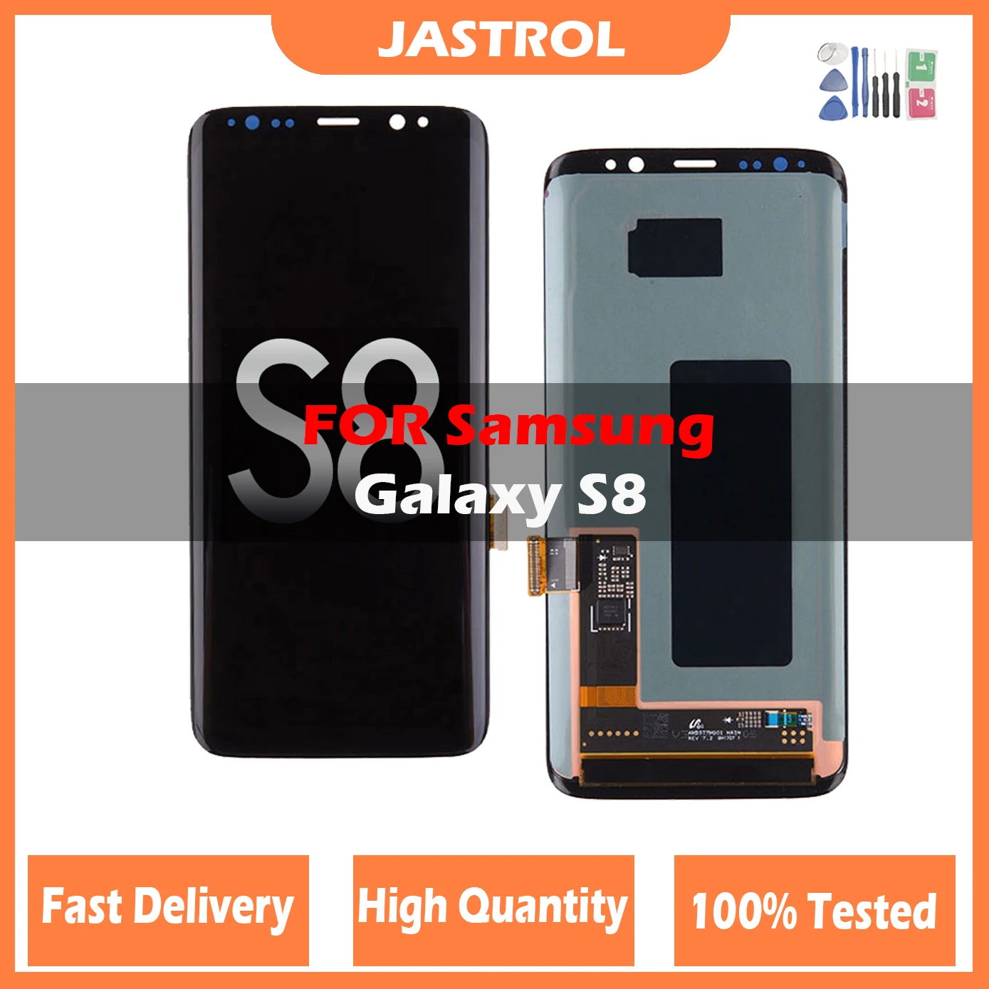 Оригинальный ЖК-дисплей для SAMSUNG Galaxy S8 G950F G950FD G9500 G950U ЖК-дисплей сенсорный экран дигитайзер Замена с рамкой