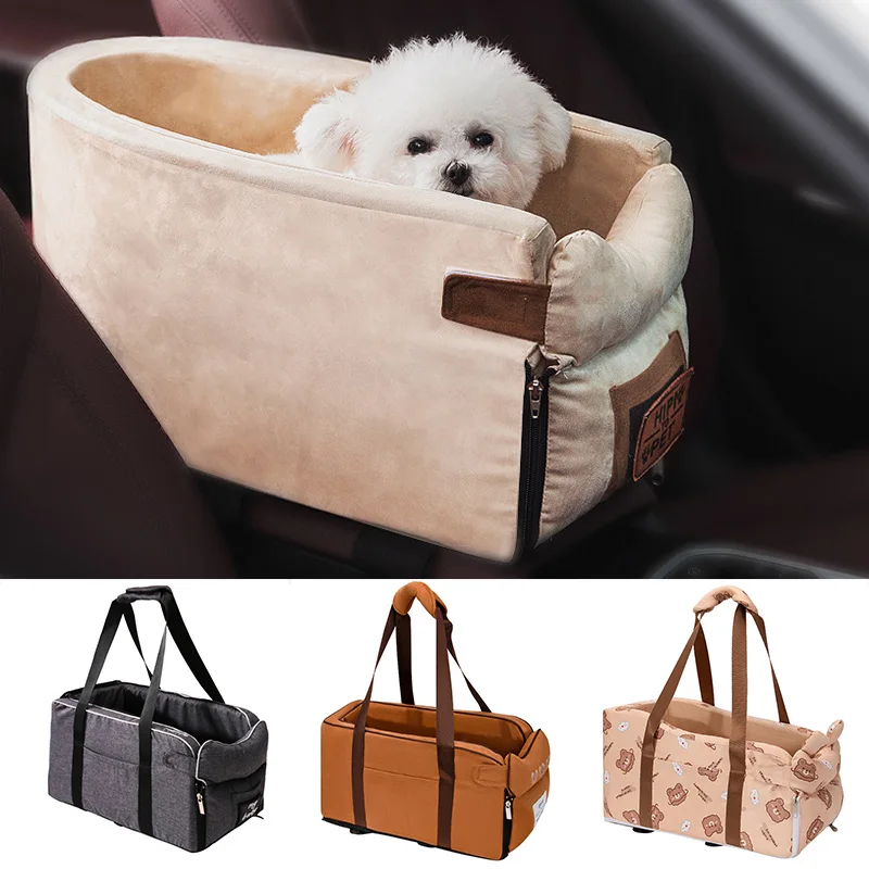 Pet Dog Car Carrier Seat Bag Portable Waterproof Car Seat Safety Dogs Mat Travel Mesh Protector Basket Car Travel Accessories
