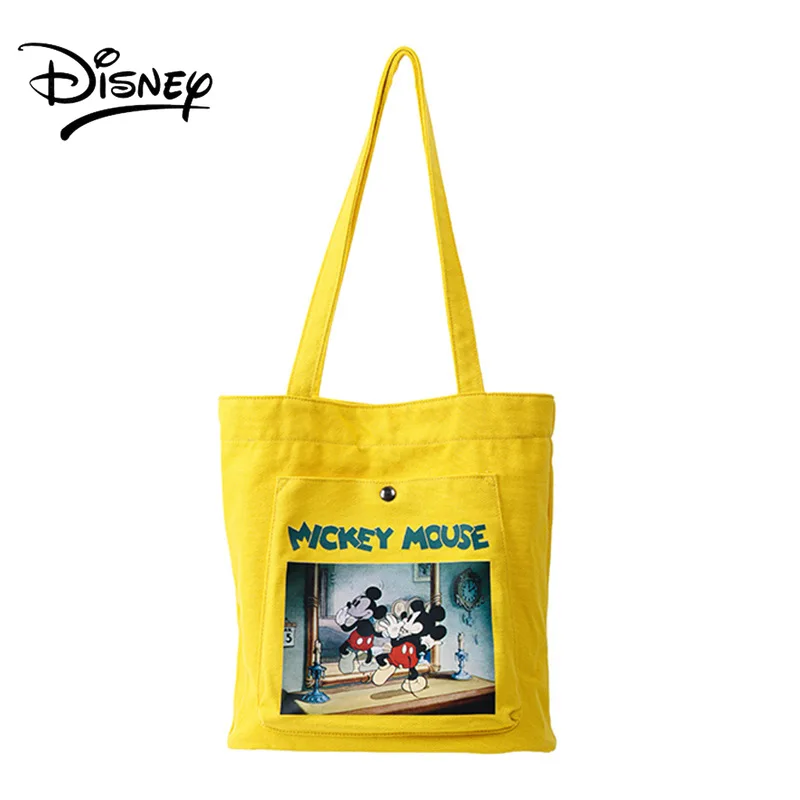 Disney Genuine Cute Backpack Student Men and Women Handbag Cartoon Mickey Messenger Bag Student Homework Bag Tutorial Bag