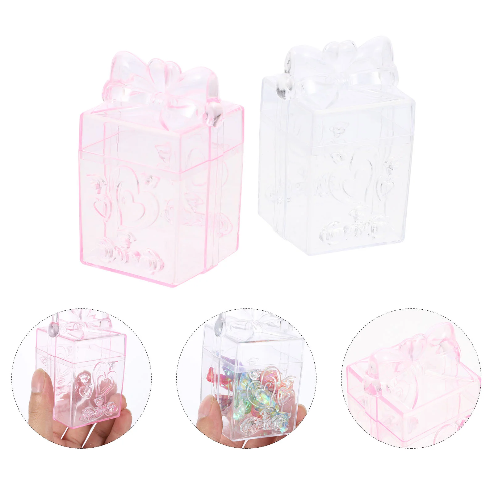 

4pcs Baby Shower Decorations Chocolate Candy Box Party Favor Box Gift Box