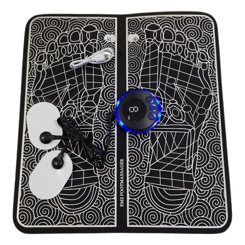 

Acupoints Stimulator Massage Foot Mat Portable Foot Stimulator For Circulation Leg Reshaping Electric Foot Stim Foot Massager