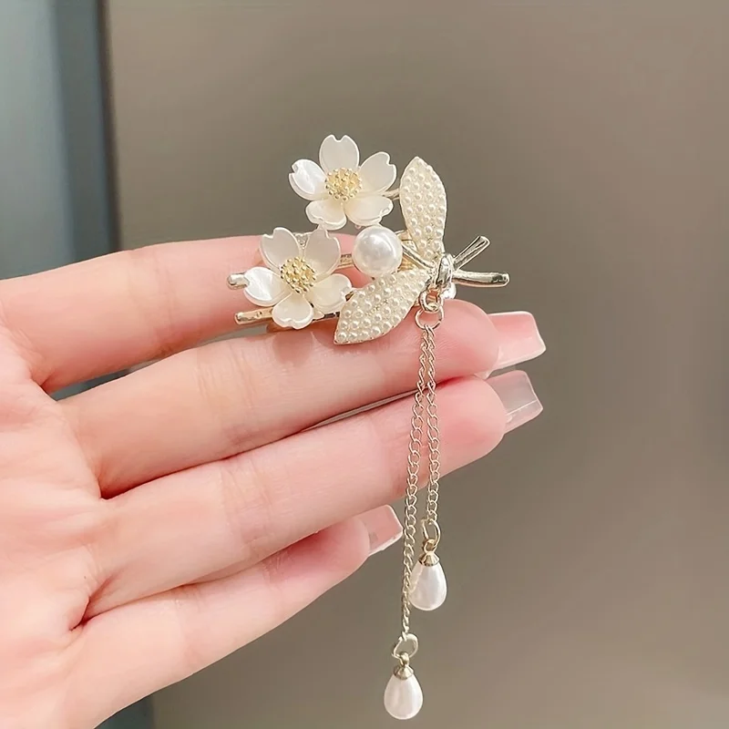 Элегантный Аксессуар Для Волос Convallaria С Искусственным Жемчугом Металлический