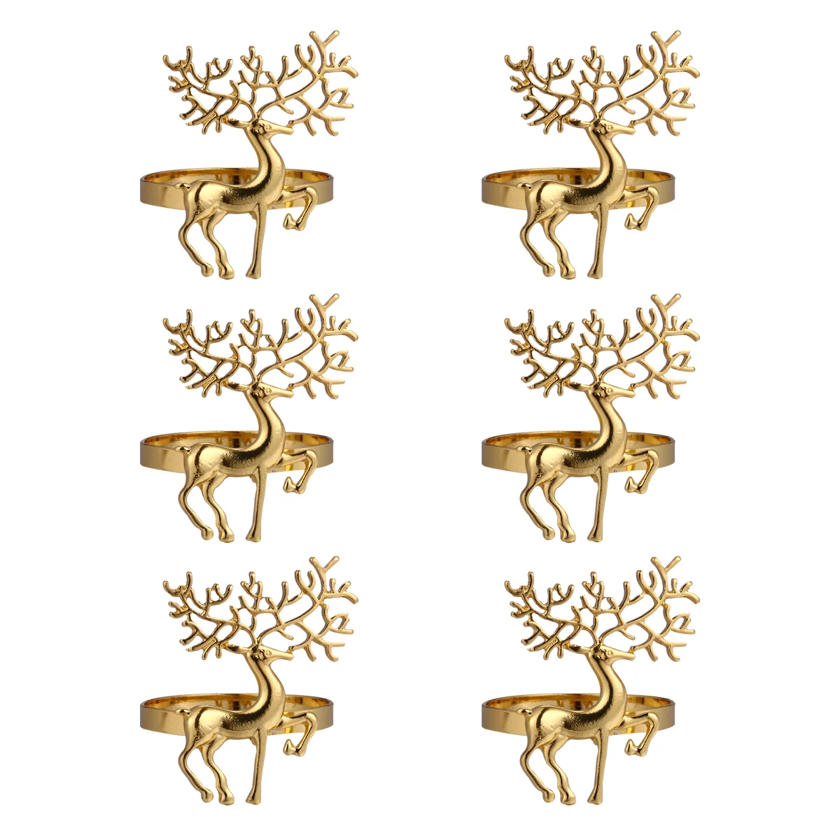 

Napkin Ring Christmas Rings Buckle Table Holder Serviette Dinner Holiday Deer Wedding Holders Reindeer Setting Set Elk Clasp