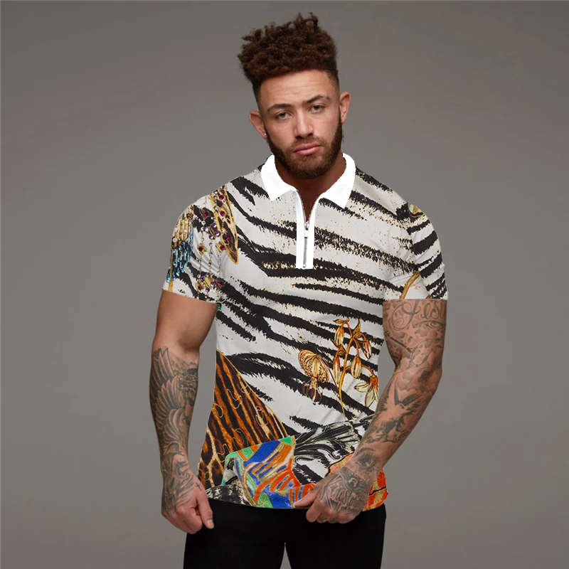 

2022 3D Digital Printing Men's Casual Quick Dry Breathable Polo Shirts Hot Sale New Summer Fashion Brand Men's Polo Shirts