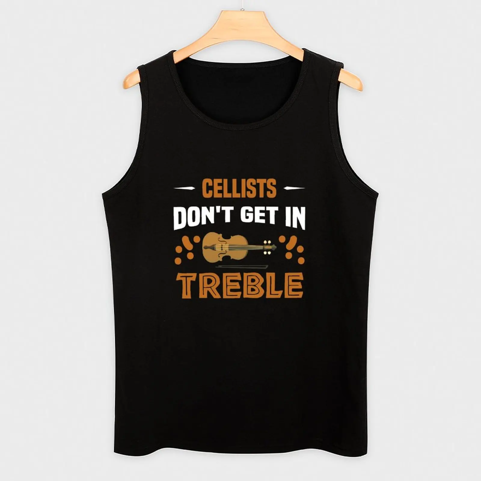 Майка для селлистов Don to Get In Treble музыкальная Виолончель майка тренажерного зала