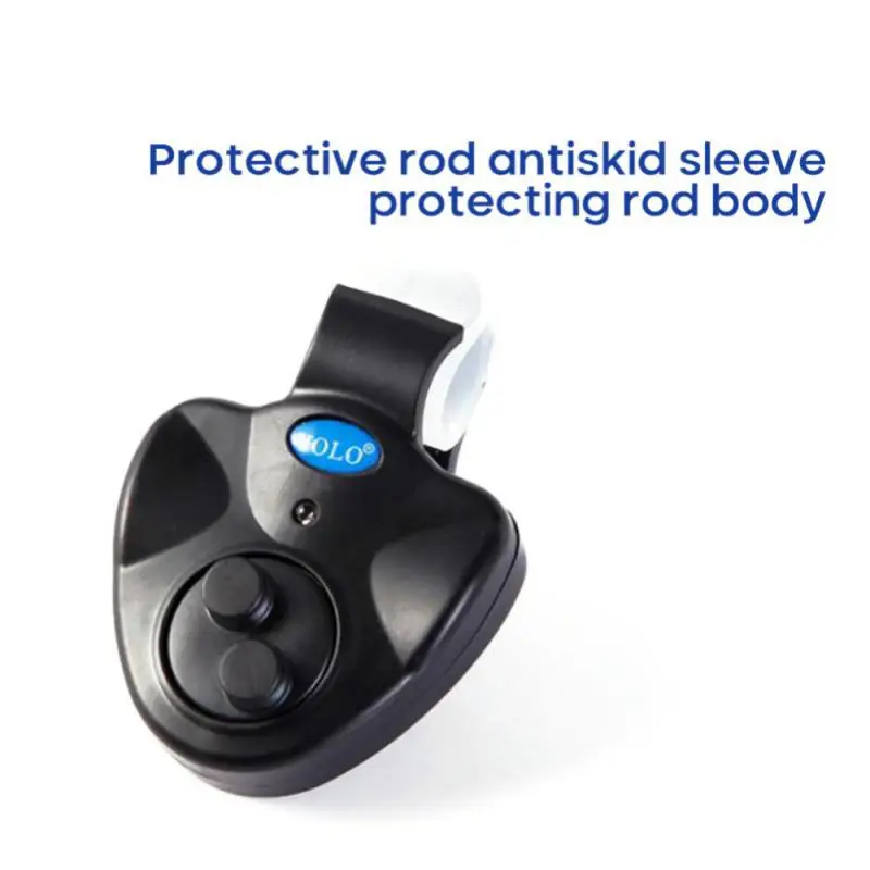 

Fishing Bite Hook Alarm Black Led Flash Upgrade Sound Alarm Anti-slip Fishing Supplies Night Fishing Fishing Reminder Alarm Abs