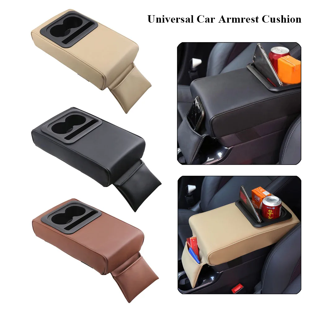 

New Car Armrest Cushion Armrest Cup Holder Rear Seat Increased Elbow Support Car Armrest Holder Vehicle Arm Cushion Storager