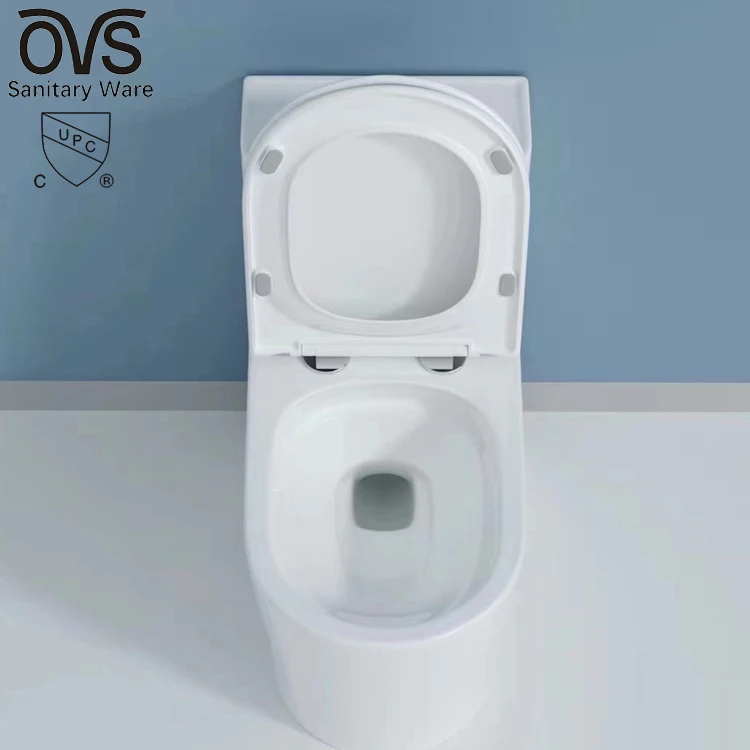 Фото Унитаз-моноблок Airow OVS CUPC для коммерческого использования в Северной Америке, с S-образным сифоном, для ванной комнаты №2