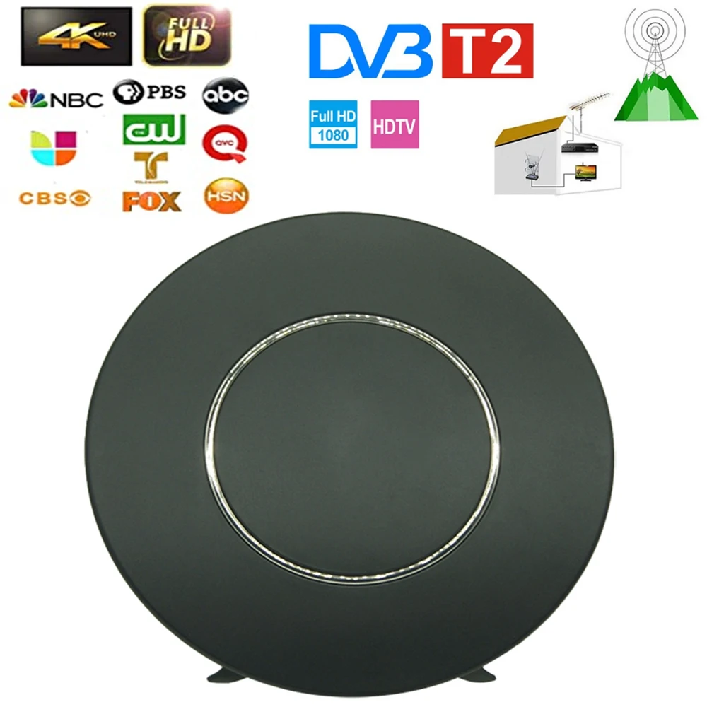 

ТВ-антенна, улучшенная, дальность до 400 км, поддержка 4K, 1080p HD TV, усилитель сигнала
