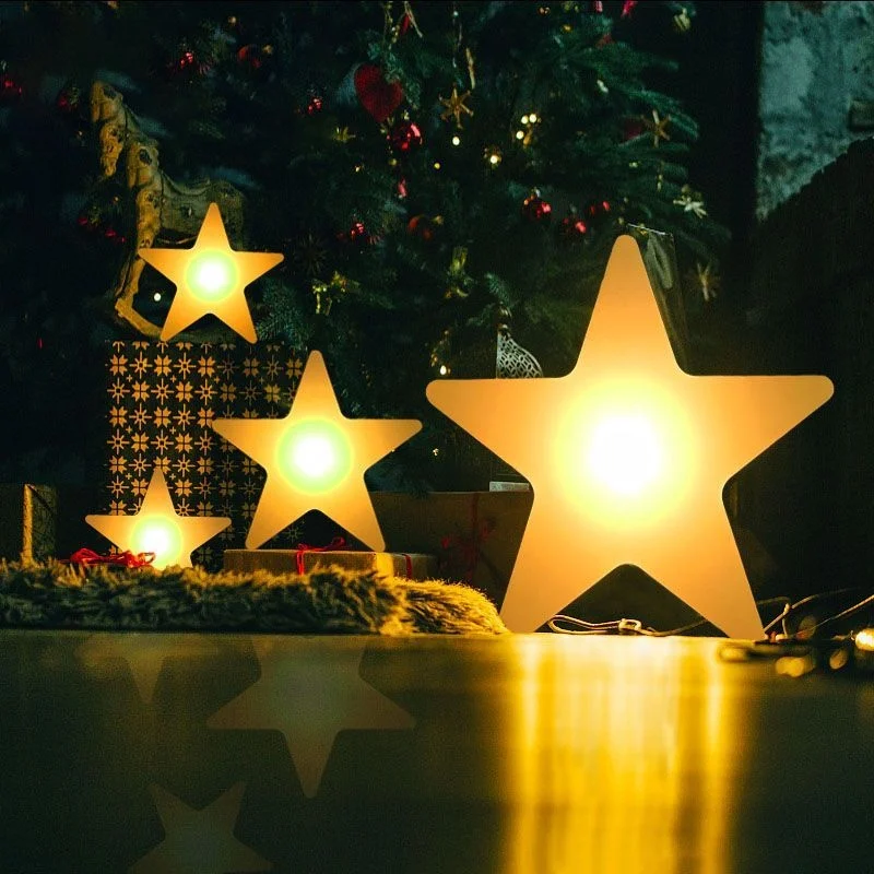 Гигантские светодиодные фонарики звезды на день рождения с дистанционным