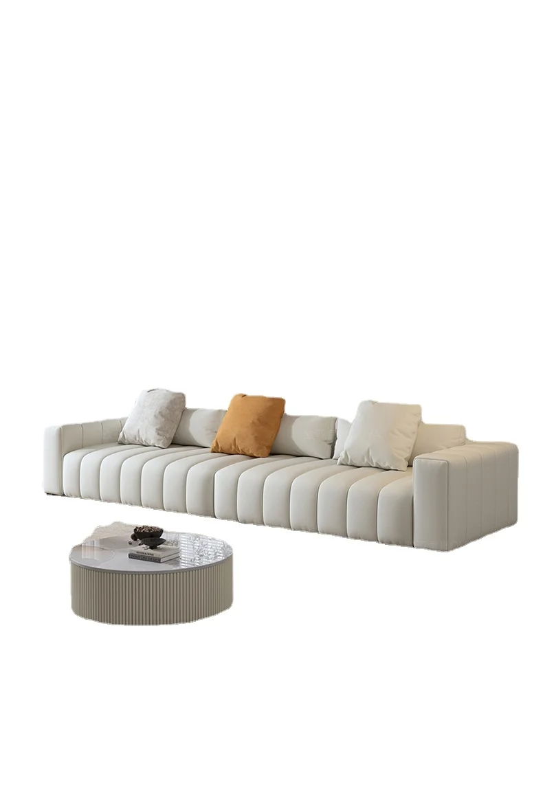 

TLL Sofa Modern Minimalist Piano Keys Sofa Top Layer Leather Sofa