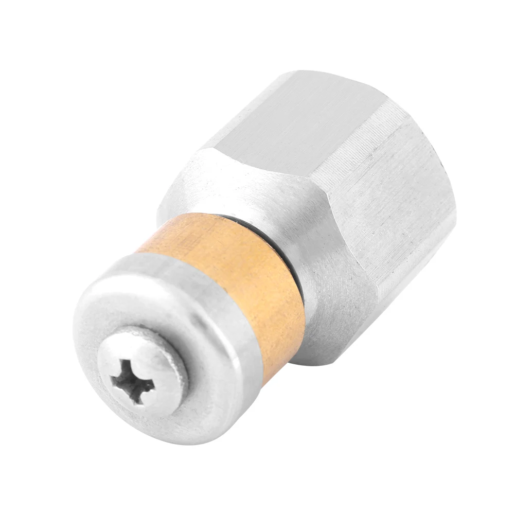 

Stainless Steel SS304 Pressure Sewer Cleaning Pipe Drain Washing Rotary Nozzle 3/8BSP Female Sewer