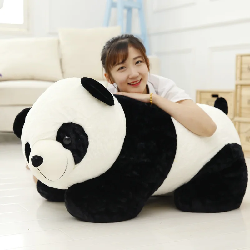 

Wholesale 2022 Fashion Cute Lying Position Giant Panda Plush Toy Panda Doll Ragdoll Doll Deliver Child Girl Creative Gift