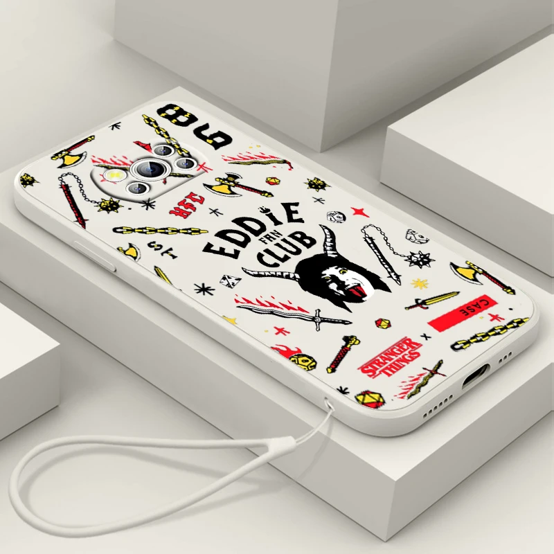 

Luxury Stranger Things Cool Phone Case For Xiaomi Mi Poco X4 X3 C40 C31 C3 M4 M3 F4 F3 GT Pro NFC 5G Armour Liquid Rope Cover