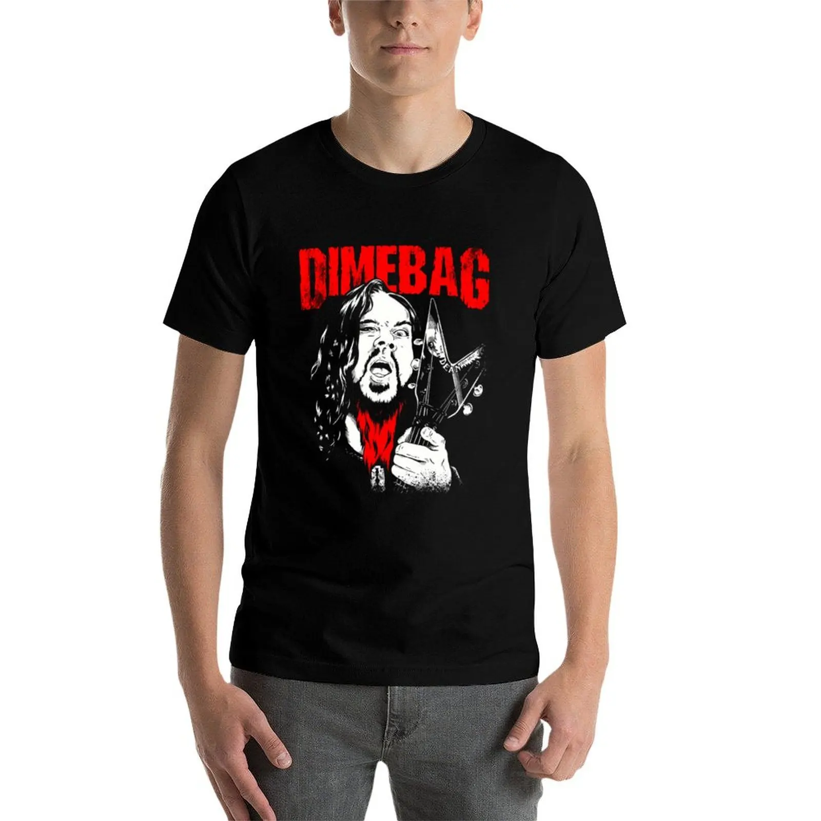 Фото Футболка Dimebag Darrell, функциональная повседневная футболка с коротким рукавом №3