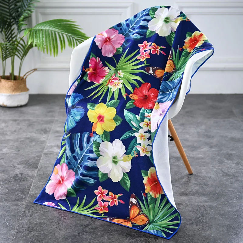 

Пляжное полотенце с цифровым принтом, Маленькая женская накидка для путешествий, кемперы из тонкого волокна для семейного пляжа, отдыха, плавания