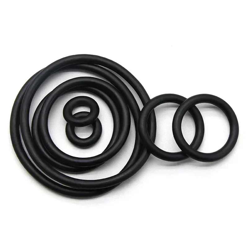 50pcs Black NBR O Rings CS1 2 3 4 mm OD 5~80mm Automobile Nitrile Rubber Washer Round Nontoxic Corrosion Oil Resist Seal Gasket