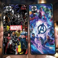 marvel the avengers phone case cover for redmi k50 note 10 11 11t pro plus 7 8 8t 9s 9 k40 gaming 9a 9c 9t pro plus soft shell