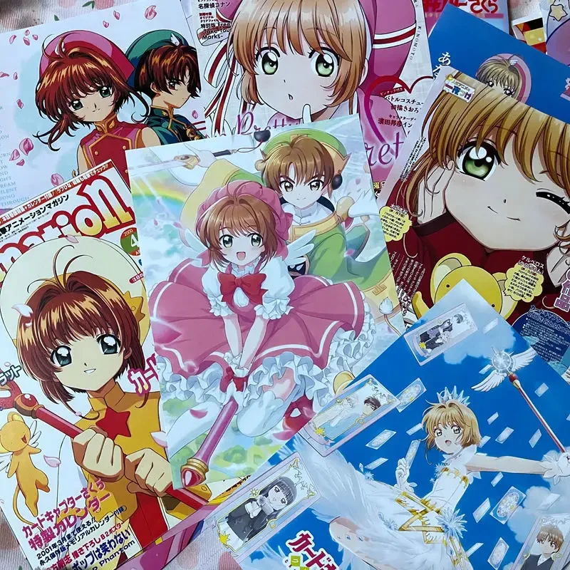Kinomoto Sakura Cardcaptor Аниме Наклейки На Стену Мультяшный Мотив Милые Декоративные