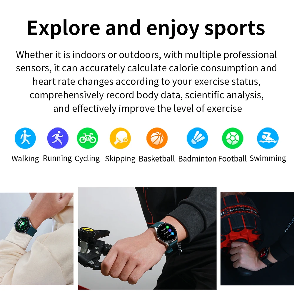 kumi gw16t men smart watch sport fitness heart rate monitor ip67 waterproof full touch screen smartwatch for ios android phone free global shipping