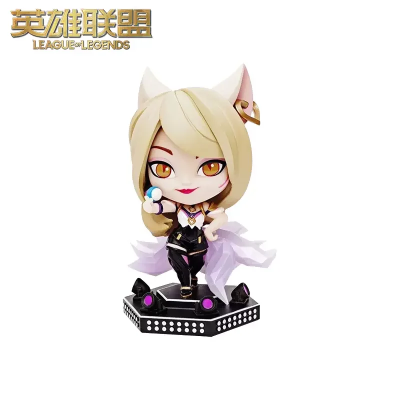 

LoL Ahri K/DA the Nine-Tailed Fox Anime Figurine League of Legends Authentic Game Periphery The Small-sized Sculpture Model