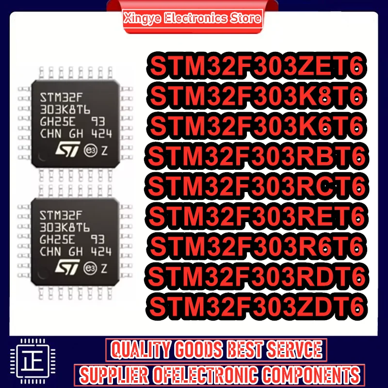 5P STM32F303ZET6 STM32F303ZDT6 STM32F303K8T6 STM32F303K6T6 STM32F303RBT6 STM32F303RCT6 STM32F303RET6 STM32F303R6T6 STM32F303RDT6 (art.: 3920dc3f4563a) - 3920dc3f4563a