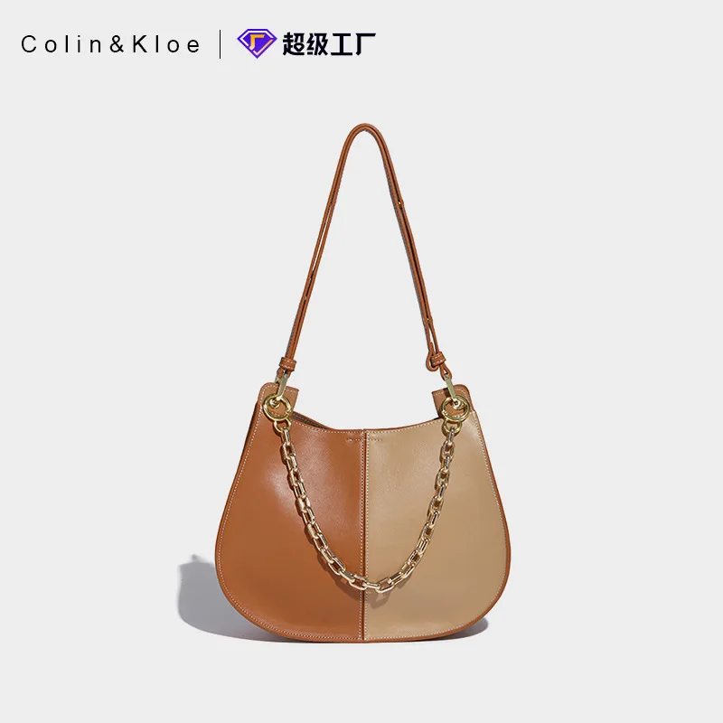 

Chain Bag Women 2022 Niche Design Underarm Bag Trendy Foreign Style Single Shoulder Diagonal Saddle Bag Purses Handbags