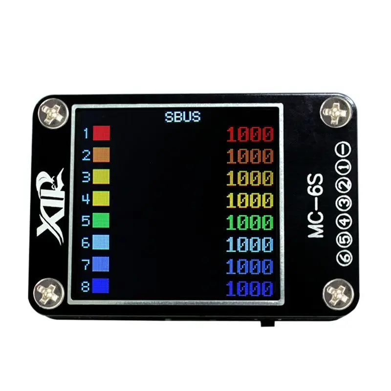 

Receiver Signal Tester Lipo Battery Voltage Checker 1S-6S MC-6S for Check S-Bus PPM PWM and DSM Mode RC Boat Car Airplane