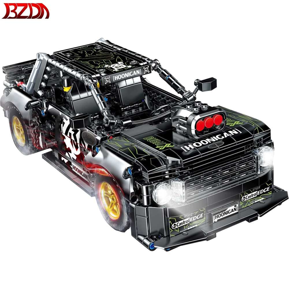 

Конструктор автомобиль BZDA, городская техника Мустанг, Тяговая машина, спортивный автомобиль, игрушка для мальчиков, подарок на день рождени...