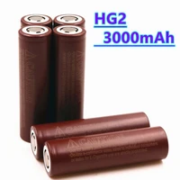 3000mah 3 7v hg2 18650 battery lithium rechargeable batteries high discharge 30a power cell