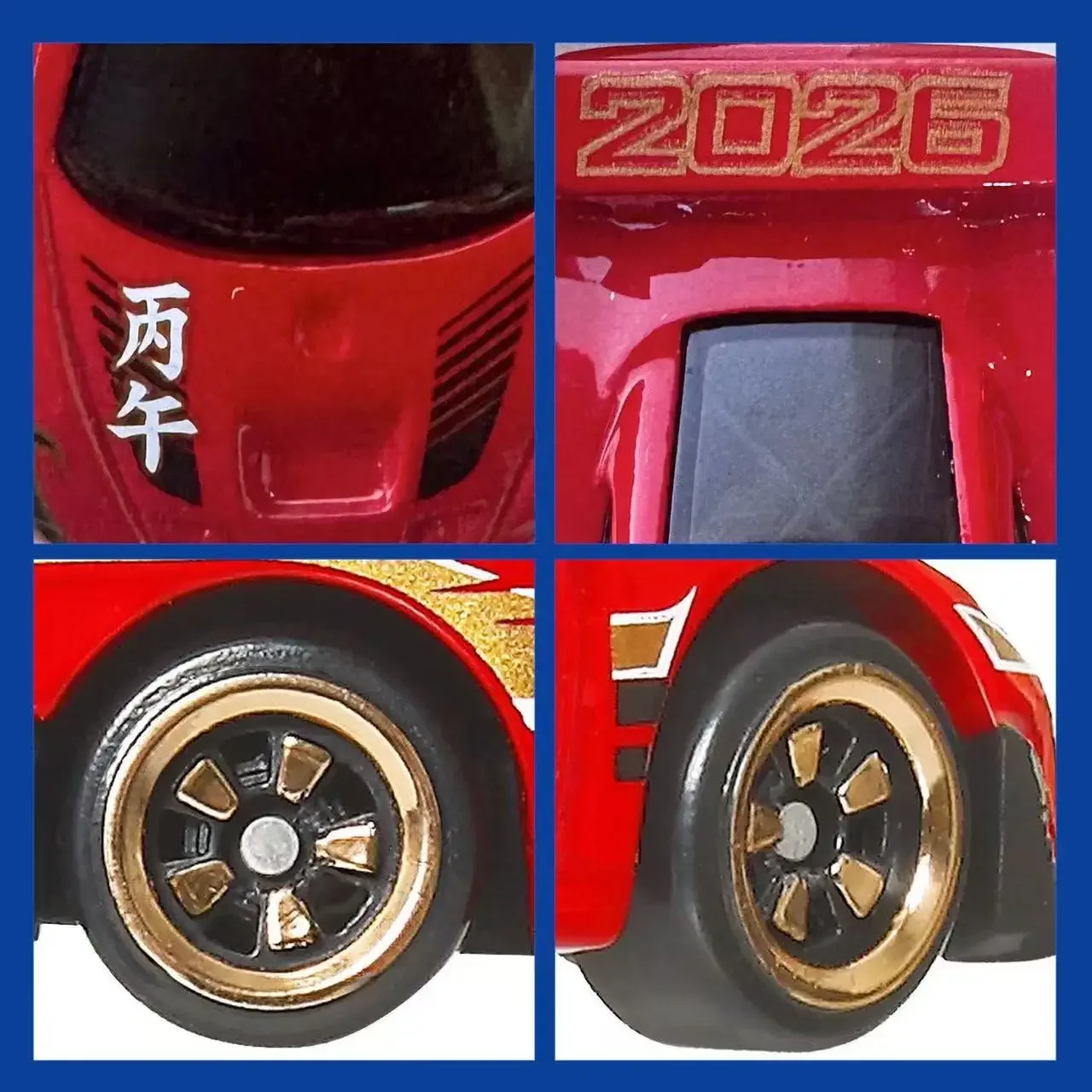 Фото Новая модель Hot Wheels Porsche 935 Year of the Horse Special Edition, литая машинка для трека, игрушка для мальчиков №4
