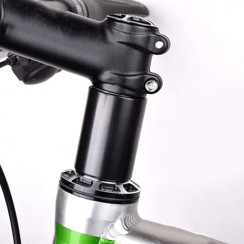 

Tube Bike heighten 50mm Black Aluminum alloy Bicycle Cycling Washer Spacer Thicken Stem Handlebar Extend Gasket