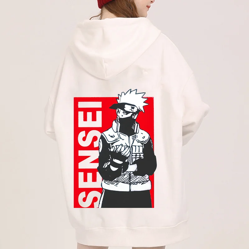Новинка 2024 толстовка с капюшоном Наруто Hatake Kakashi модным принтом для мужчин и