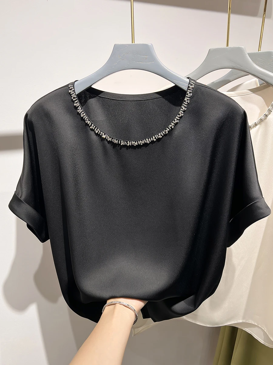 2024 новинка Южная Корея элегантный утягивающий однотонный пуловер с круглым