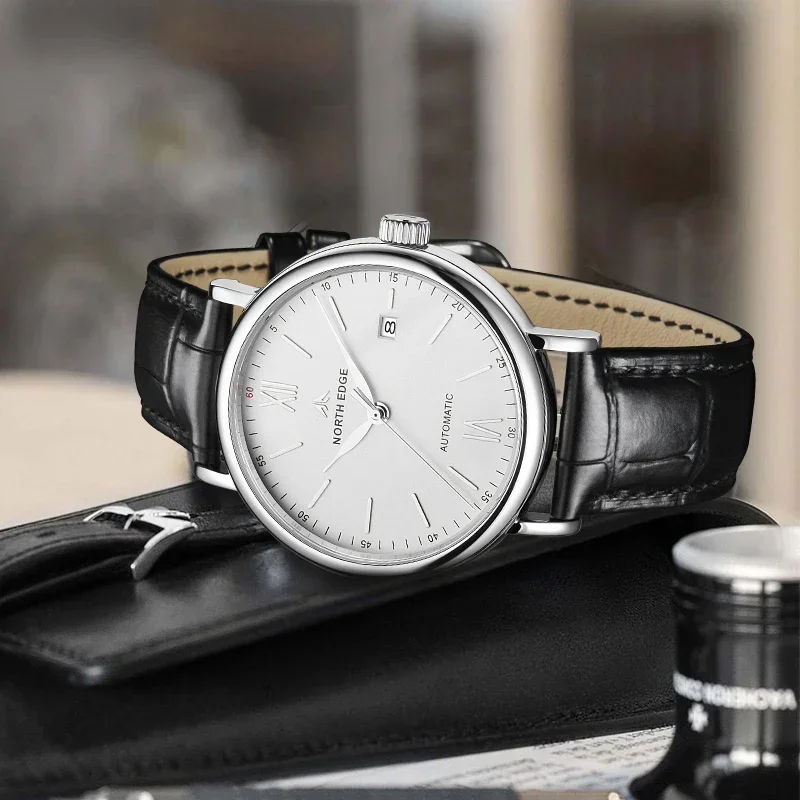 Мужские часы NORTH EDGE Amoy 41 мм роскошные автоматические механические мужские
