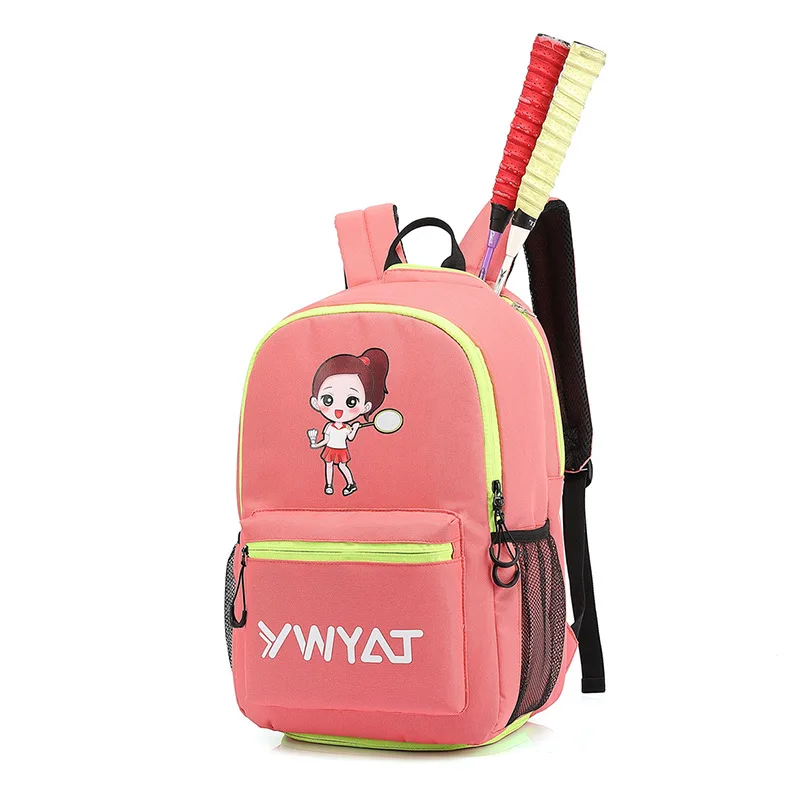 YWYAT Waterproof Badminton Bag Kids Badminton Backpack Large Capacity Youth Sports Children Badminton Bag with Shoe Comparmtent