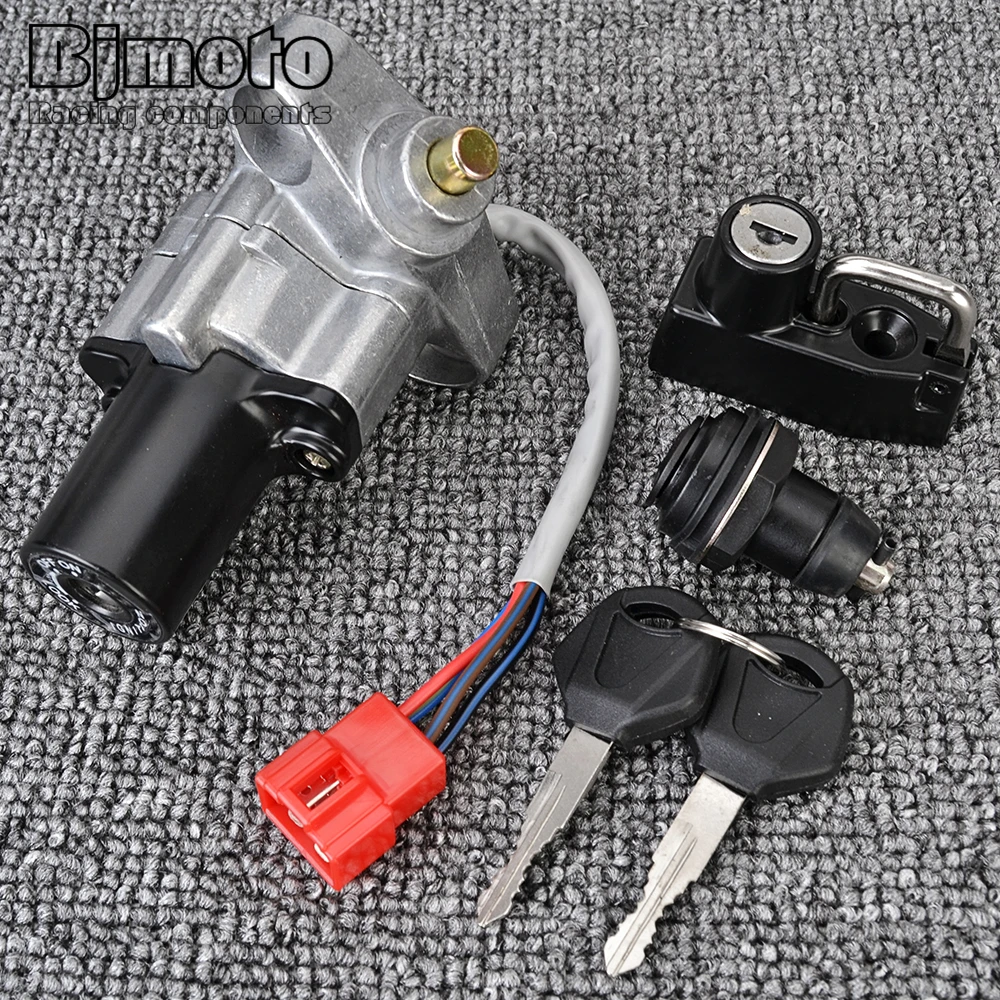 Замок сиденья с переключателем зажигания для Yamaha XVS650 XVS650A XVS650AT XVS1100 XVS1100A V-Star Midnight