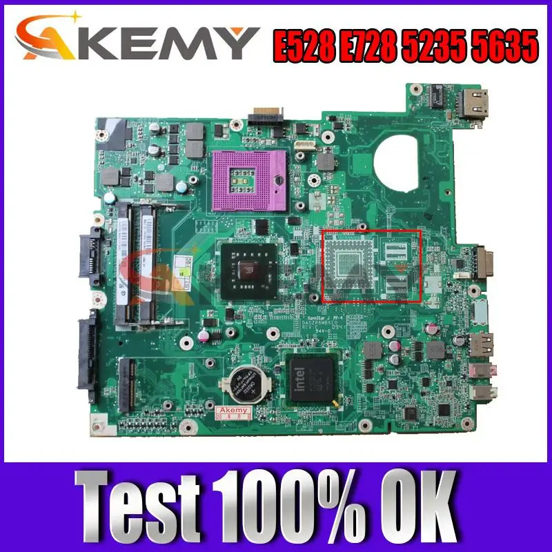 

MBEDV06001 DA0ZR6MB6F0 for EMACHINES E528 E728 5235 5635 Laptop Motherboard Mainboard DDR3 GL40 w/o HDMI